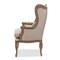 Baxton Studio Oreille White Wash Distressed Two-tone Beige Upholstered Armchair 121-6652 - alternate 5